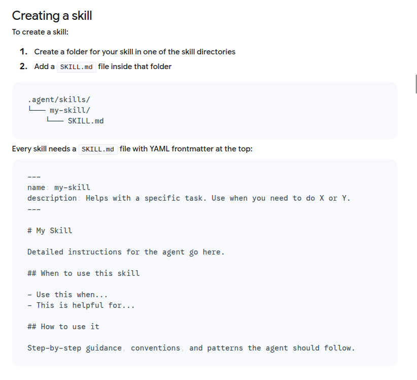Agent Skills in Antigravity